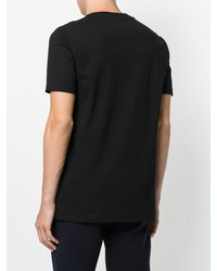 schwarzes bedrucktes T-shirt von Versus