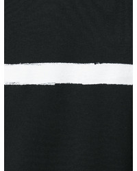 schwarzes bedrucktes T-shirt von Neil Barrett