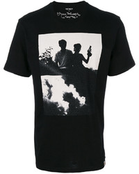 schwarzes bedrucktes T-shirt von Carhartt