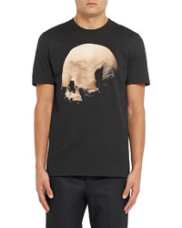 schwarzes bedrucktes T-shirt von Givenchy