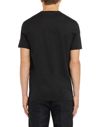 schwarzes bedrucktes T-shirt von Givenchy