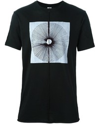 schwarzes bedrucktes T-shirt von Damir Doma