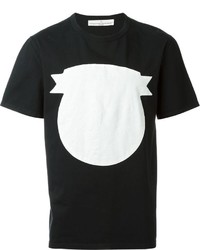 schwarzes bedrucktes T-shirt von Golden Goose Deluxe Brand