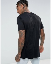 schwarzes bedrucktes T-shirt von Asos