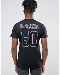 schwarzes bedrucktes T-shirt von New Era