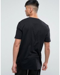 schwarzes bedrucktes T-shirt von Asos