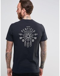 schwarzes bedrucktes T-shirt von Penfield