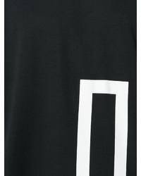 schwarzes bedrucktes T-shirt von Diesel Black Gold