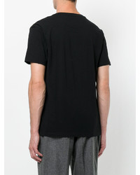 schwarzes bedrucktes T-shirt von Valentino