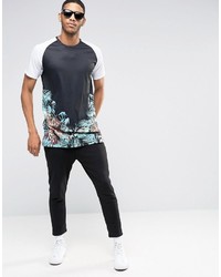 schwarzes bedrucktes T-shirt von Jaded London