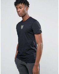 schwarzes bedrucktes T-shirt von New Era