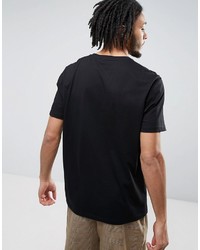 schwarzes bedrucktes T-shirt von Asos