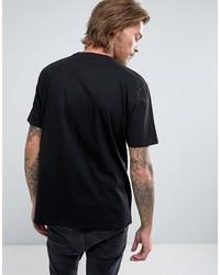 schwarzes bedrucktes T-shirt von Asos