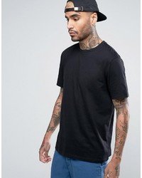 schwarzes bedrucktes T-shirt von Asos