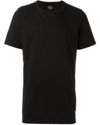 schwarzes bedrucktes T-shirt von Stampd