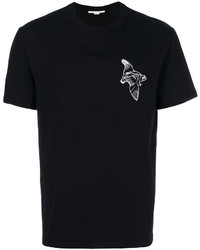 schwarzes bedrucktes T-shirt von Stella McCartney