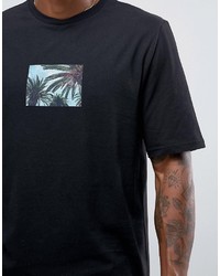 schwarzes bedrucktes T-shirt von Jaded London