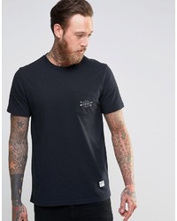 schwarzes bedrucktes T-shirt von Penfield