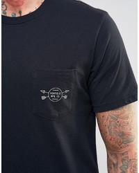 schwarzes bedrucktes T-shirt von Penfield