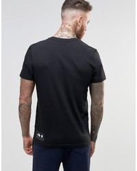 schwarzes bedrucktes T-shirt von The North Face