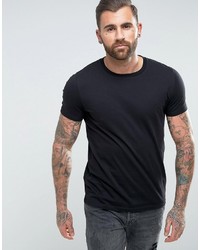 schwarzes bedrucktes T-shirt von Asos