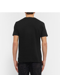 schwarzes bedrucktes T-shirt von Beams