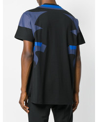 schwarzes bedrucktes T-shirt von Givenchy