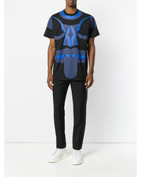 schwarzes bedrucktes T-shirt von Givenchy