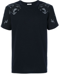 schwarzes bedrucktes T-shirt von Valentino