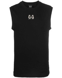schwarzes bedrucktes Trägershirt von 44 label group