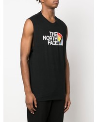 schwarzes bedrucktes Trägershirt von The North Face