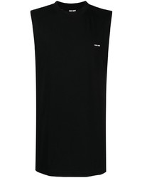schwarzes bedrucktes Trägershirt von TEAM WANG design