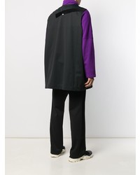 schwarzes bedrucktes Trägershirt von Raf Simons