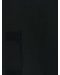 schwarzes bedrucktes Wollgerade geschnittenes kleid von Moschino