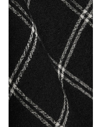 schwarzes bedrucktes Wollmidikleid von Tibi