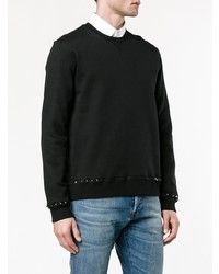 schwarzes beschlagenes Sweatshirt von Valentino