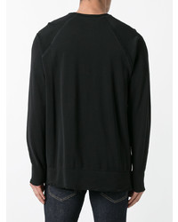 schwarzes beschlagenes Sweatshirt von Laneus