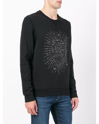 schwarzes beschlagenes Sweatshirt von Just Cavalli