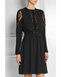 schwarzes besticktes Freizeitkleid von ALICE by Temperley