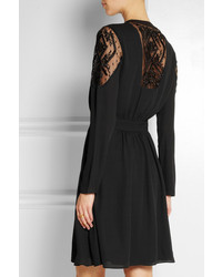 schwarzes besticktes Freizeitkleid von ALICE by Temperley