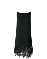 schwarzes besticktes gerade geschnittenes Kleid von Love Moschino