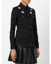 schwarzes besticktes Hemd von Givenchy