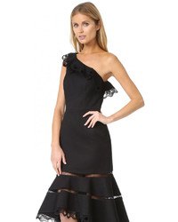 schwarzes besticktes Kleid von Alexis