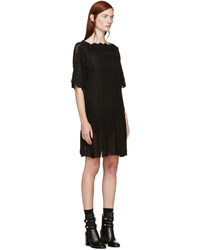 schwarzes besticktes Kleid von Etoile Isabel Marant