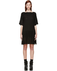 schwarzes besticktes Kleid von Etoile Isabel Marant