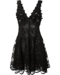 schwarzes besticktes Kleid von Giamba