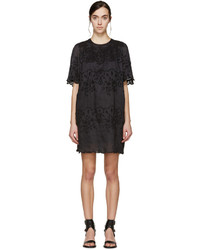 schwarzes besticktes Kleid von Isabel Marant