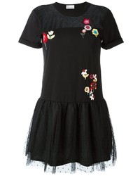 schwarzes besticktes Kleid von RED Valentino