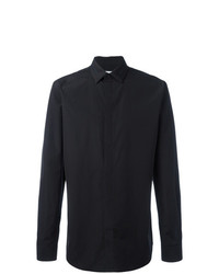 schwarzes besticktes Langarmhemd von Givenchy