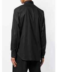 schwarzes besticktes Langarmhemd von Philipp Plein